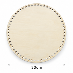 FONDO di LEGNO - MAS Srl - Colore: TONDO = 30 Cm - by LacariaRicami.Store