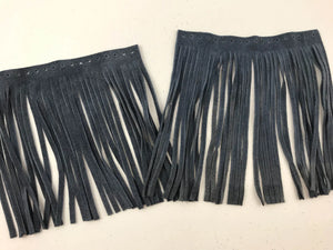 FRANGIA VERA PELLE - Colore: 04 - BLU - by LacariaRicami.Store