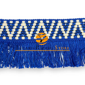 FRANGIA Etnica - 5cmx100cm - Colore: 2 - BLU - by LacariaRicami.Store