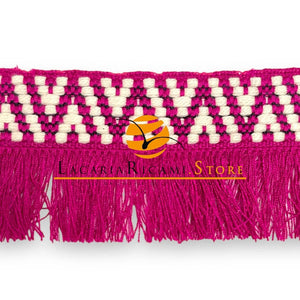 FRANGIA Etnica - 5cmx100cm - Colore: 3 - FUCSIA - by LacariaRicami.Store
