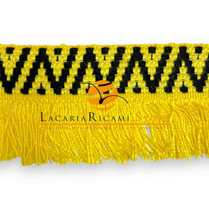 FRANGIA Etnica - 5cmx100cm - Colore: 7 - GIALLO - by LacariaRicami.Store