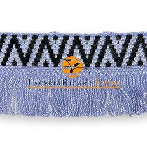 FRANGIA Etnica - 5cmx100cm - Colore: 9 - LILLA - by LacariaRicami.Store