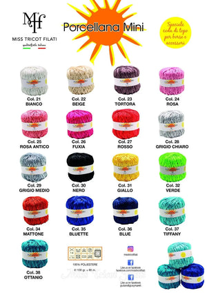 Cotone PORCELLANA MINI - Miss Tricot Filati - - LacariaRicami.Store