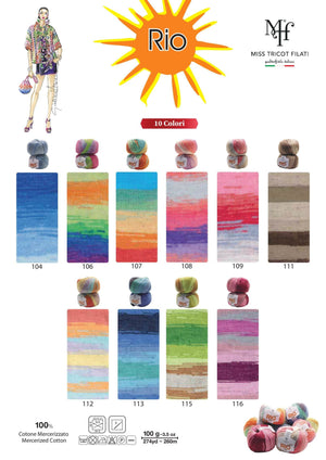 Cotone RIO COLOR BATIK - Miss Tricot Filati - - LacariaRicami.Store