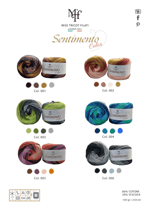 Cotone SENTIMENTO COLOR - Miss Tricot Filati - LacariaRicami.Store
