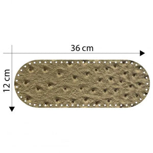 Fondo Borsa 36x12 Cm - Colore: BROCCATO BEIGE - by LacariaRicami.Store