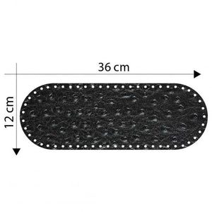 Fondo Borsa 36x12 Cm - Colore: BROCCATO NERO - by LacariaRicami.Store