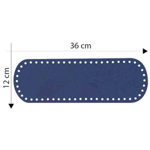 Fondo Borsa 36x12 Cm - Colore: BLU SCURO - by LacariaRicami.Store