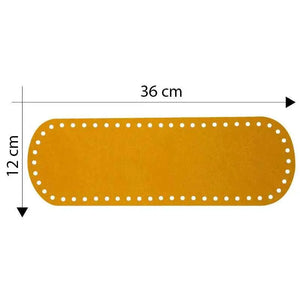 Fondo Borsa 36x12 Cm - Colore: GIALLO - by LacariaRicami.Store