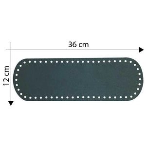 Fondo Borsa 36x12 Cm - Colore: GRIGIO MEDIO - by LacariaRicami.Store