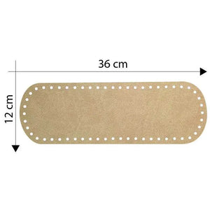 Fondo Borsa 36x12 Cm - Colore: NOCE - by LacariaRicami.Store