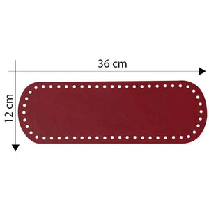 Fondo Borsa 36x12 Cm - Colore: ROSSO SCURO - by LacariaRicami.Store