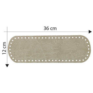 Fondo Borsa 36x12 Cm - Colore: TORTORA - by LacariaRicami.Store