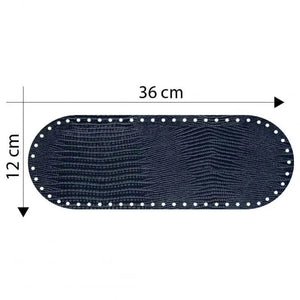 Fondo Borsa 36x12 Cm - Colore: PITONATO BLU - by LacariaRicami.Store