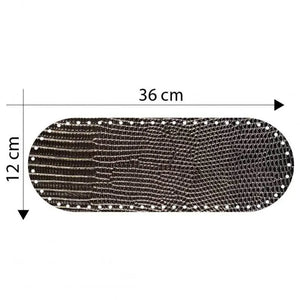 Fondo Borsa 36x12 Cm - Colore: PITONATO PLATINO - by LacariaRicami.Store