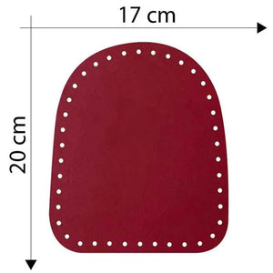 Laterale Borsa Bauletto 20x17 Cm - Colore: ROSSO SCURO - by LacariaRicami.Store