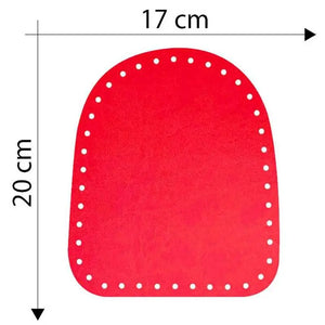 Laterale Borsa Bauletto 20x17 Cm - Colore: ROSSO - by LacariaRicami.Store