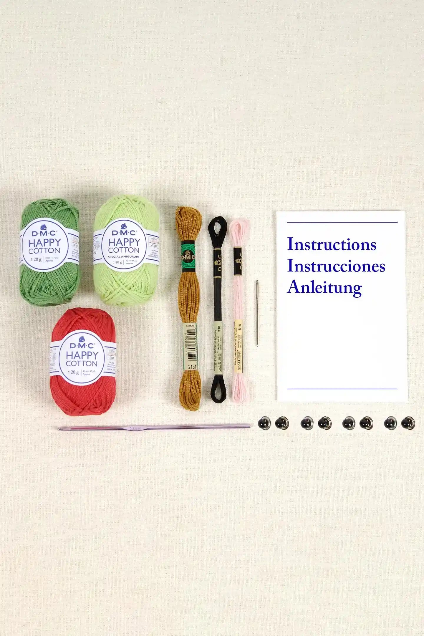 Fruttini amici Kit Amigurumi intermedio - DMC - LacariaRicami.Store