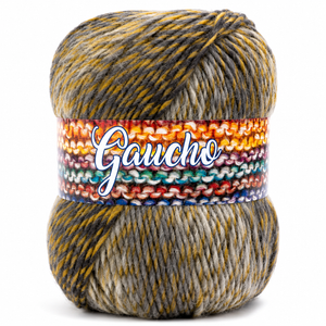 Lana GAUCHO - Bertagna Filati - Colore: 315 - PANNA SENAPE GRIGIO MIX - by LacariaRicami.Store