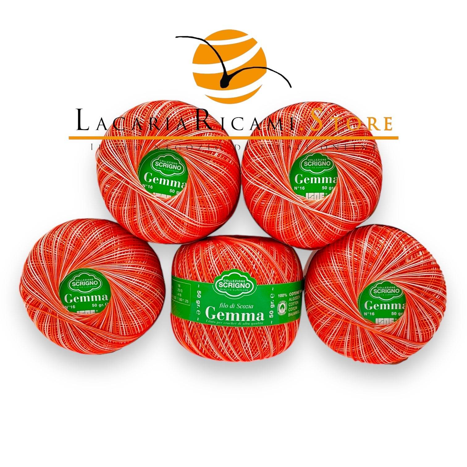 Zoom 116 - ARANCIO SFUMATO (X5 GOMITOLI)