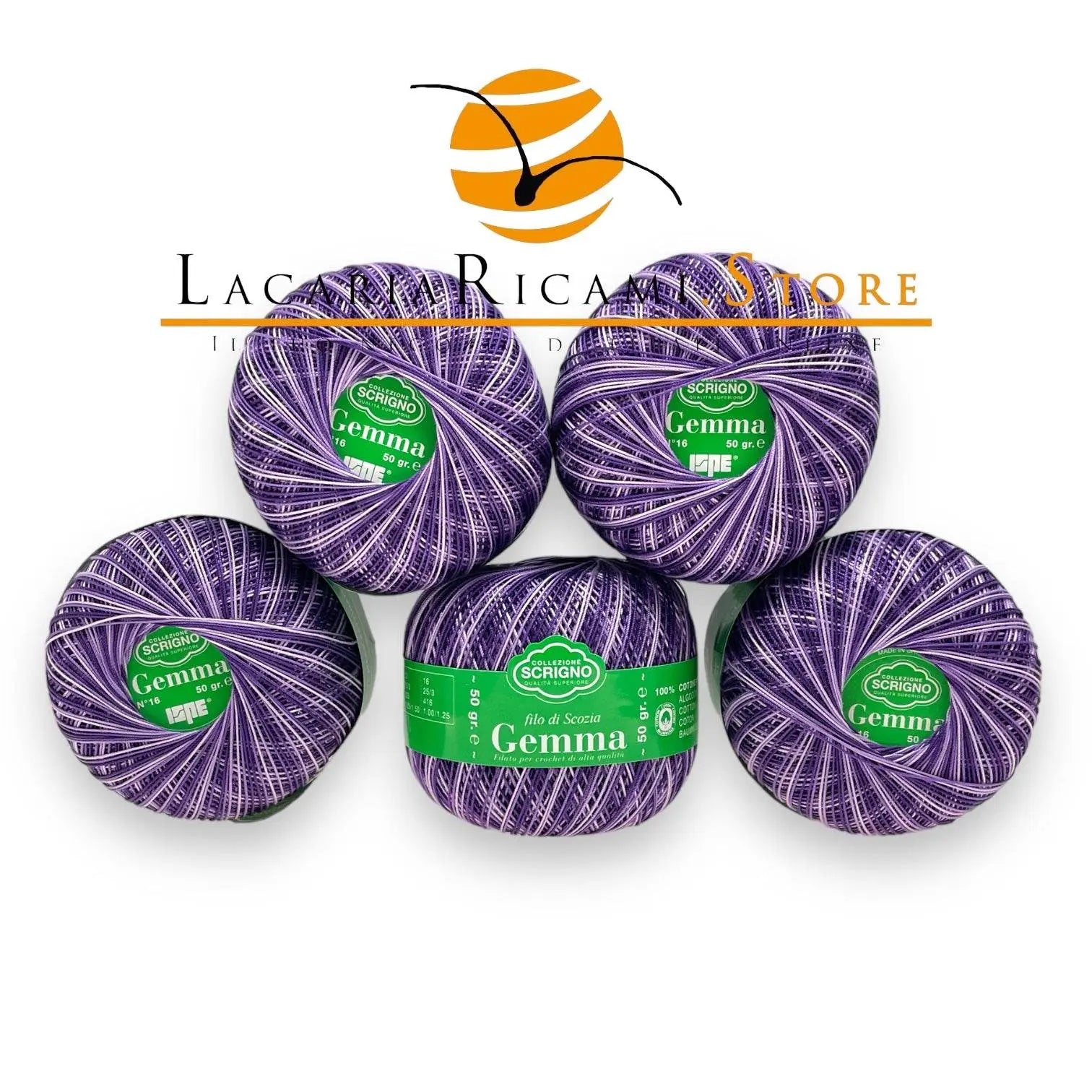 Filo Di Scozia GEMMA Sfumato Titolo 16 - ISPE - - LacariaRicami.Store