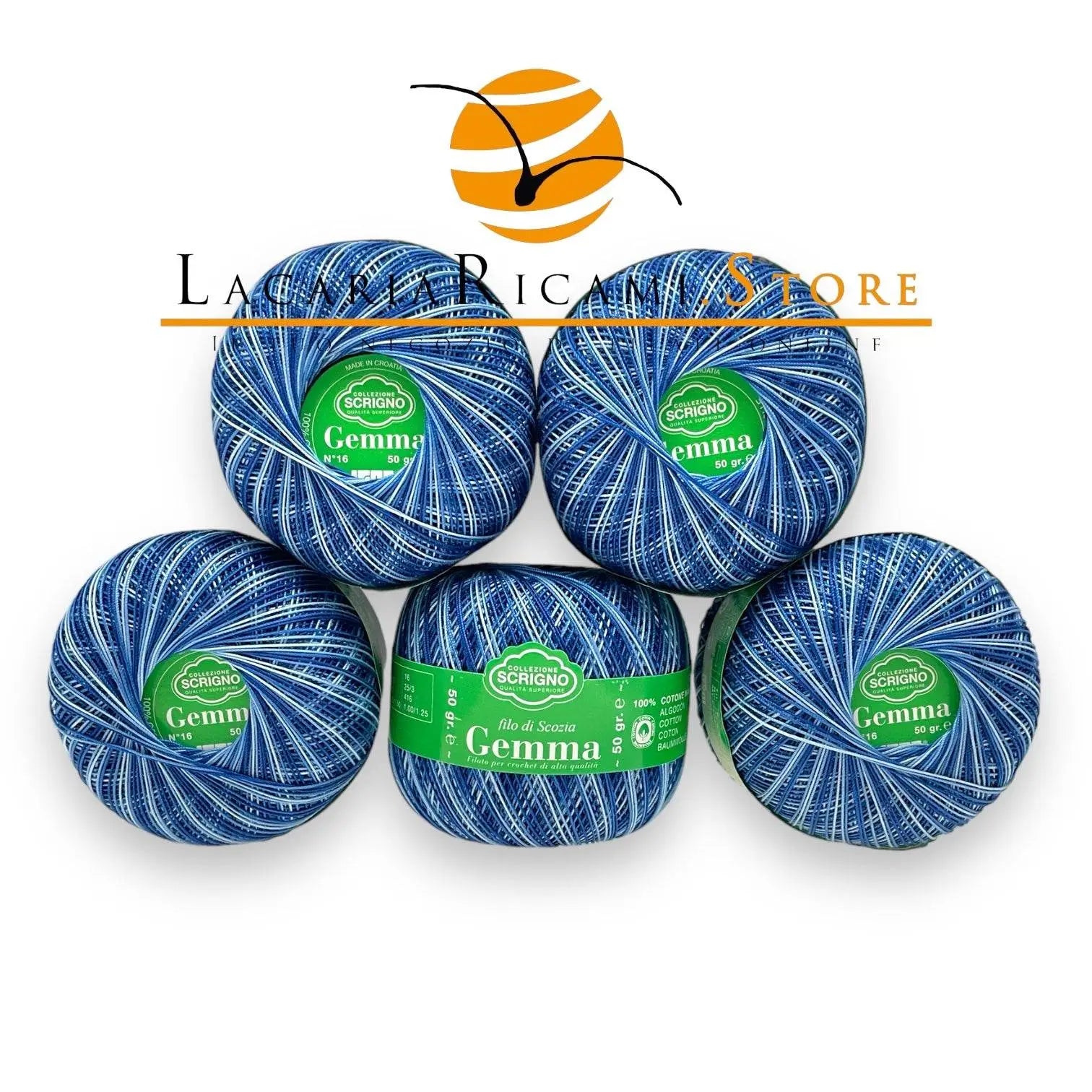 Filo Di Scozia GEMMA Sfumato Titolo 16 - ISPE - - LacariaRicami.Store