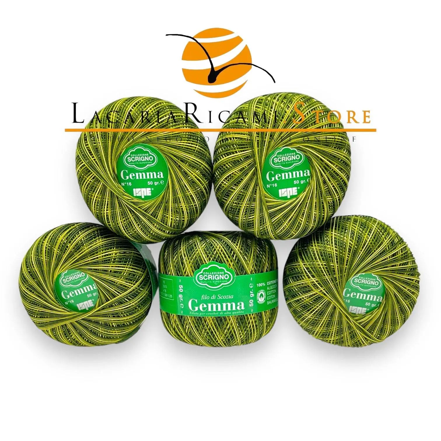 Filo Di Scozia GEMMA Sfumato Titolo 16 - ISPE - - LacariaRicami.Store