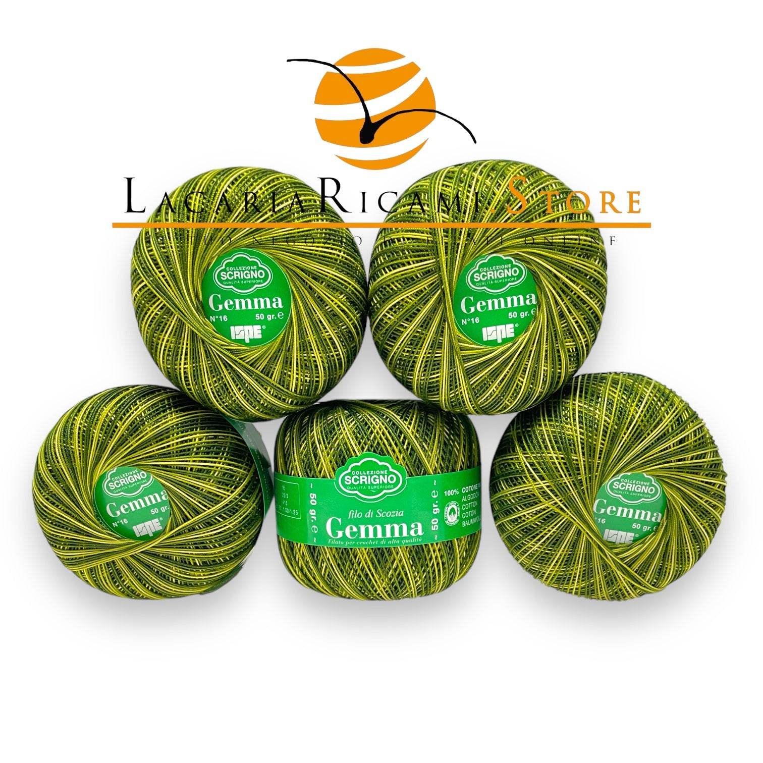 Zoom 122 - VERDE SFUMATO (X5 GOMITOLI)