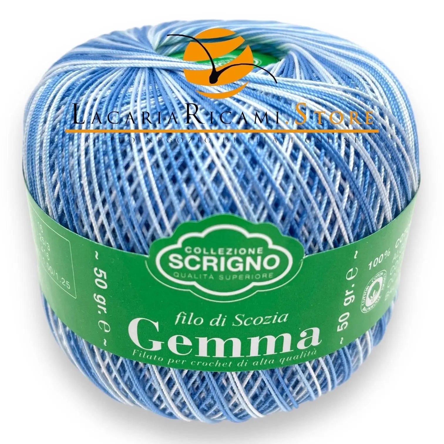 Filo Di Scozia GEMMA Sfumato Titolo 16 - ISPE - - LacariaRicami.Store