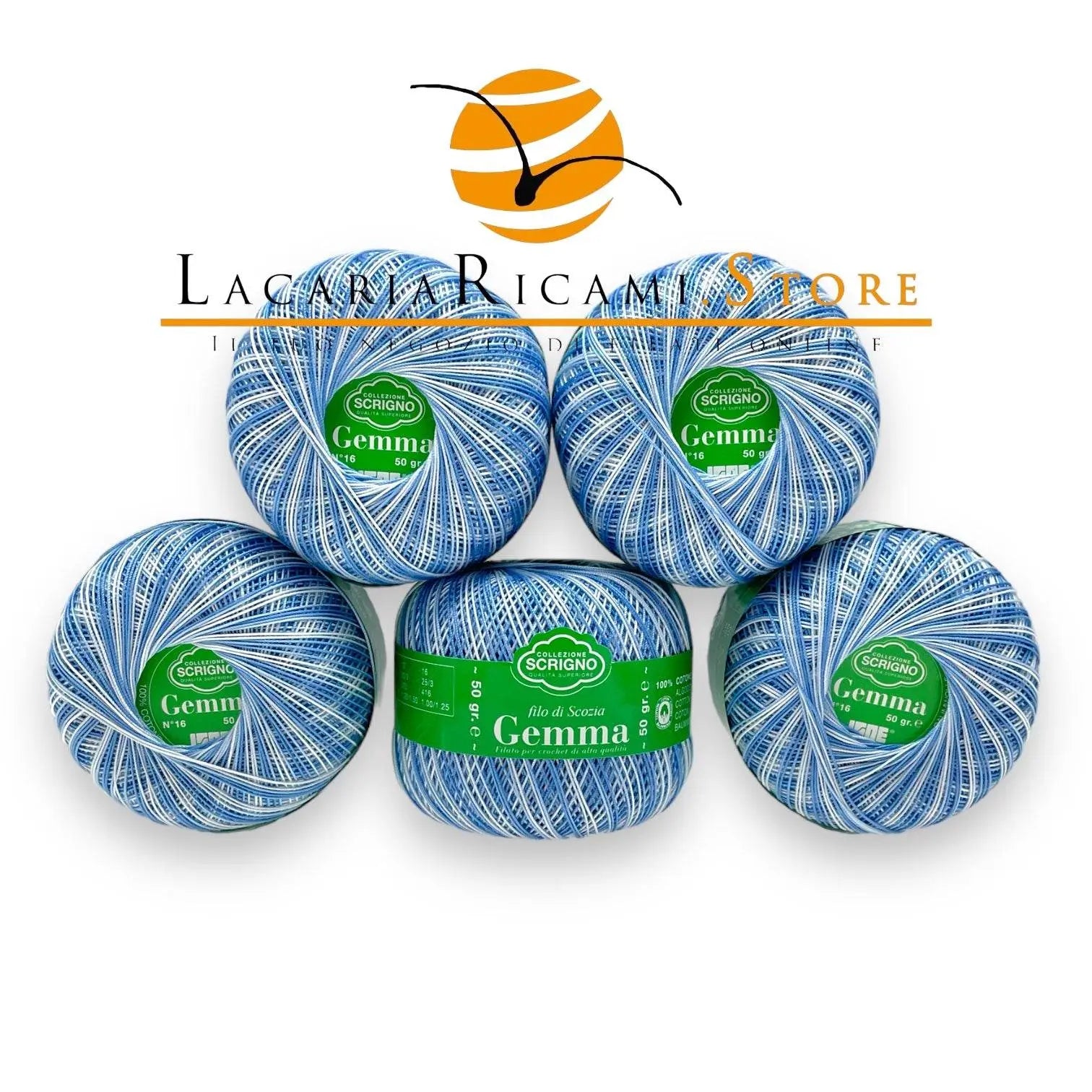Filo Di Scozia GEMMA Sfumato Titolo 16 - ISPE - - LacariaRicami.Store