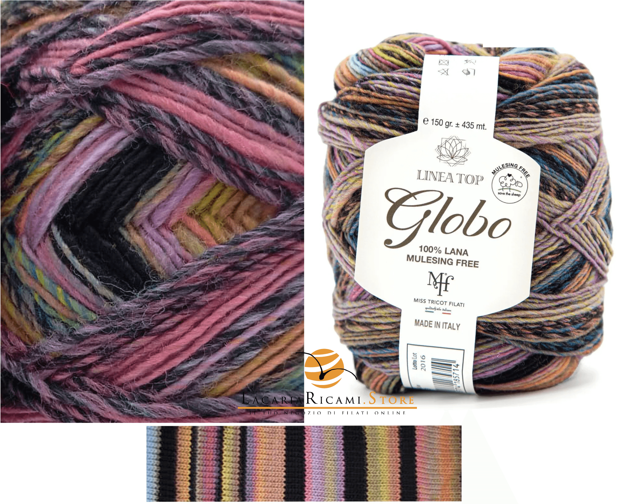 Lana GLOBO – Miss Tricot Filati - - LacariaRicami.Store
