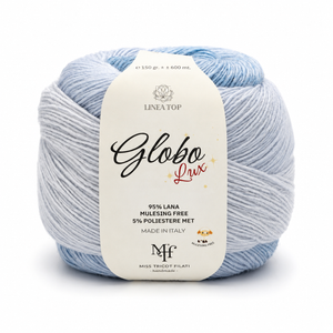 Lana GLOBO LUX – Miss Tricot Filati - Colore: 007 - CELESTE - by LacariaRicami.Store