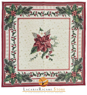 GOBELIN Agrifoglio di Natale RIFINITO | Gobelin Meraviglioso - - LacariaRicami.Store