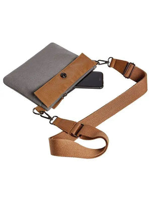Borsa con cerniera LIFE - H1816523 - Colore: 309 - GRIGIO MARRONE - by LacariaRicami.Store