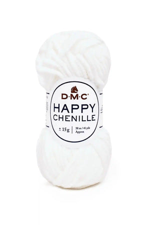 CINIGLIA Happy Chenille - DMC 20 - BIANCO - LacariaRicami.Store