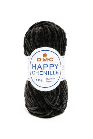 CINIGLIA Happy Chenille - DMC 22 - NERO - LacariaRicami.Store