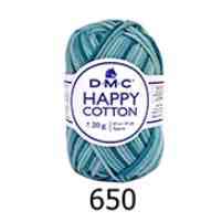 COTONE Happy Cotton - DMC - Colore: 650 - CELESTE MIX - by LacariaRicami.Store