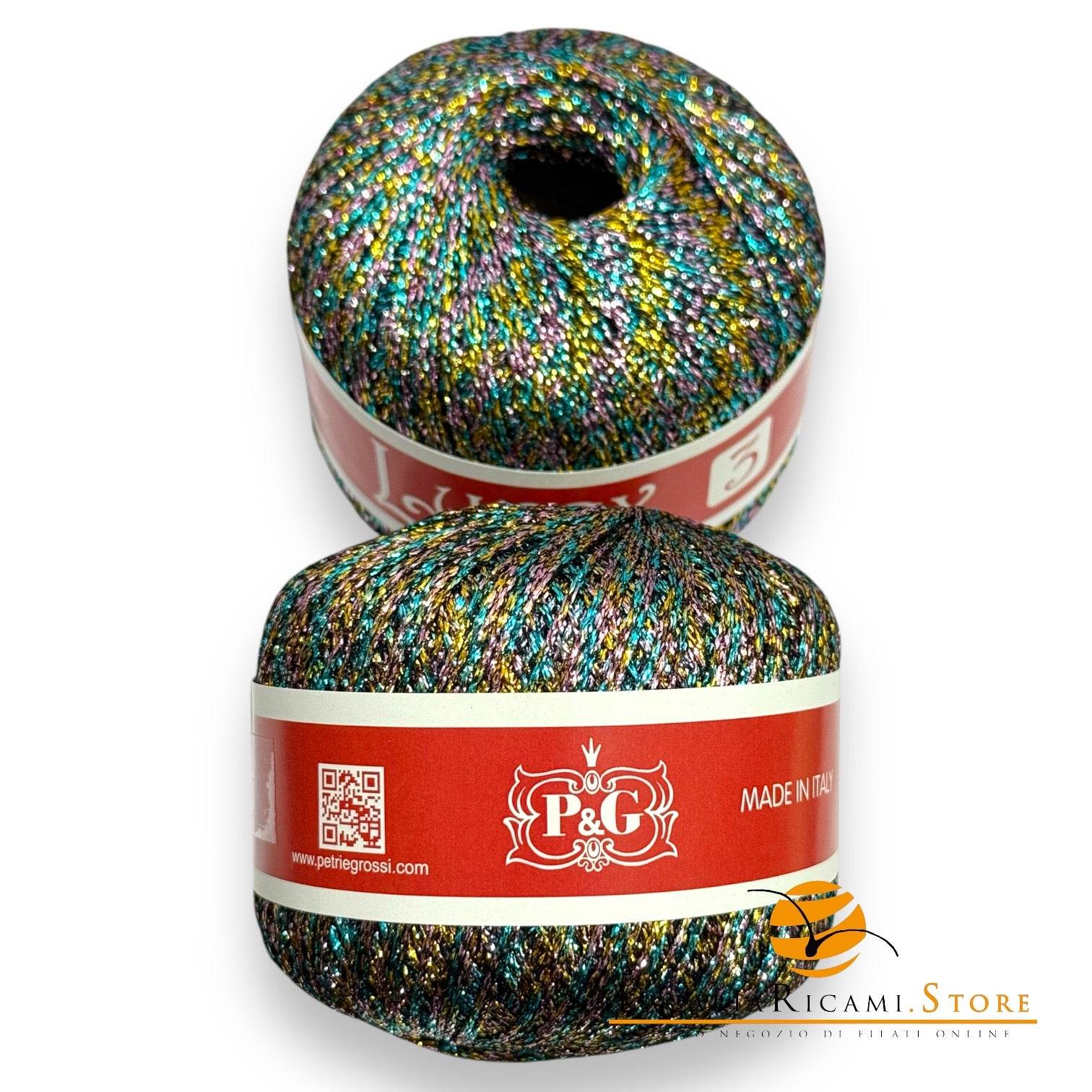 COTONE Lurex con effetto Multicolor - - LacariaRicami.Store