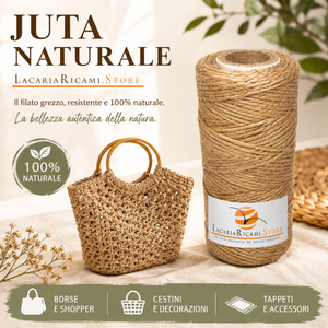 ROCCHE Juta Naturale - LacariaRicami.Store - Colore: - by LacariaRicami.Store