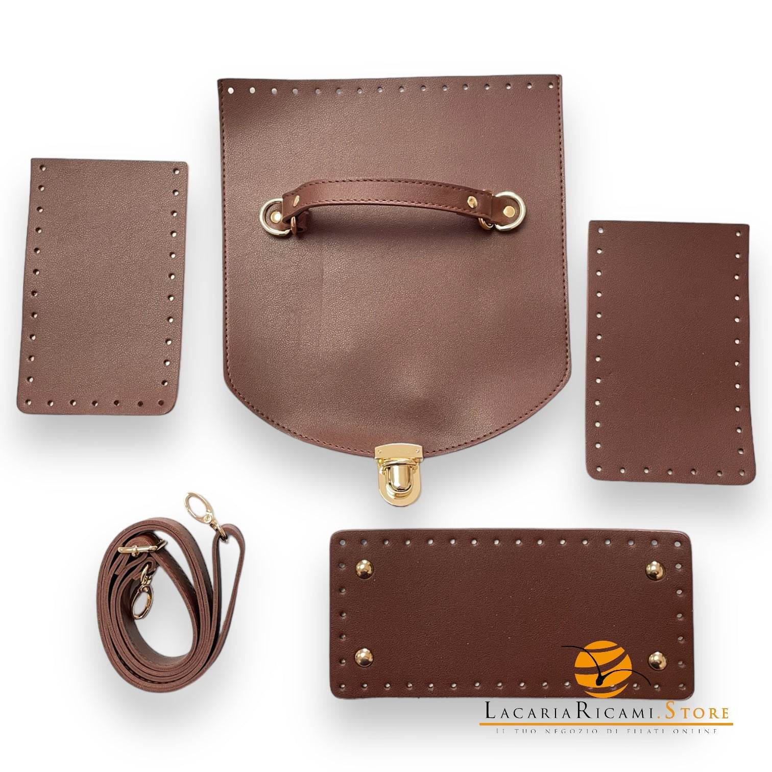 SET BORSA Con Patta, Tracolla, Fondo e Laterali - MAS Srl - - LacariaRicami.Store
