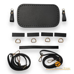 SET ZAINETTO Con Fondo, Ganci e Tracolle - MAS Srl - Colore: NERO - by LacariaRicami.Store