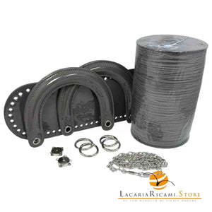 SET Borsa Stile DIOR in Ecopelle Lucida ARGENTO - GRIGIO - LacariaRicami.Store