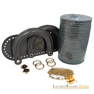 SET Borsa Stile DIOR in Ecopelle Lucida - - LacariaRicami.Store