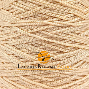 Cordino KNIT BAGS THAI - 2 mm - Cucirini Tre Stelle - Colore: 160 - BEIGE - by LacariaRicami.Store