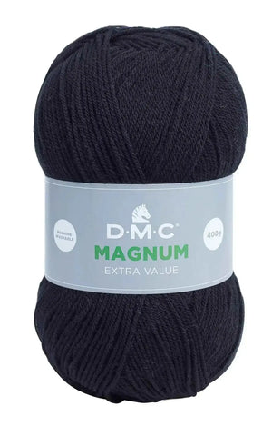 Lana Magnum - DMC - Colore: 965 - NERO - by LacariaRicami.Store