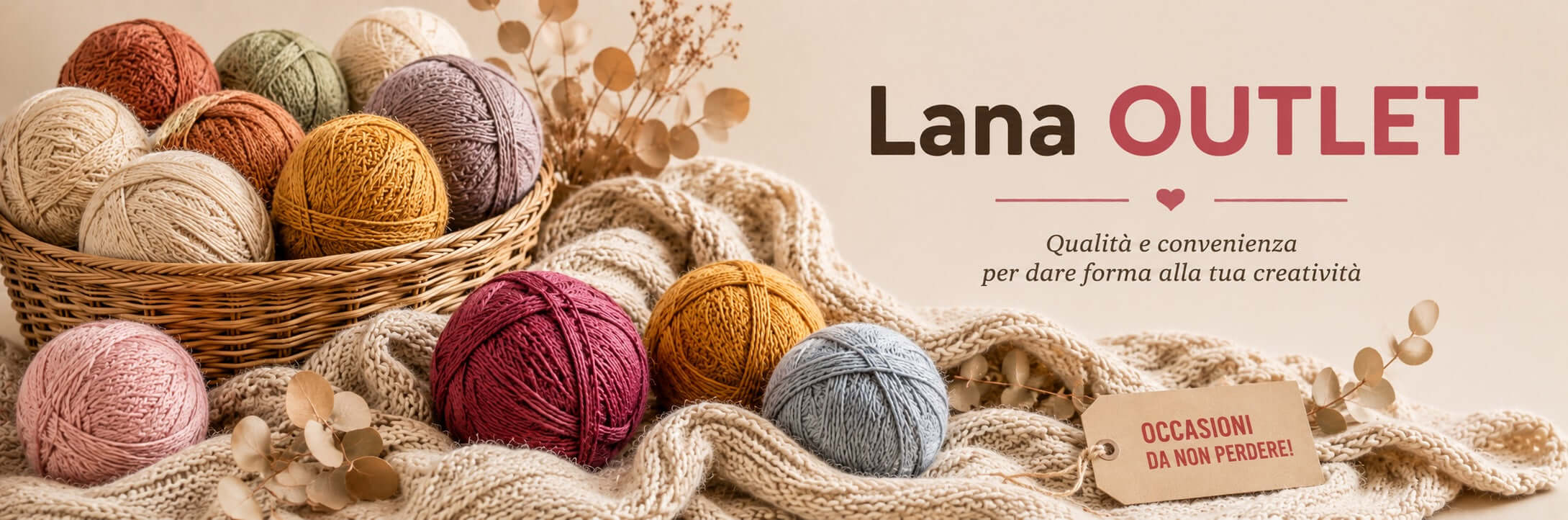 Outlet filati di lana – offerte speciali su gomitoli selezionati