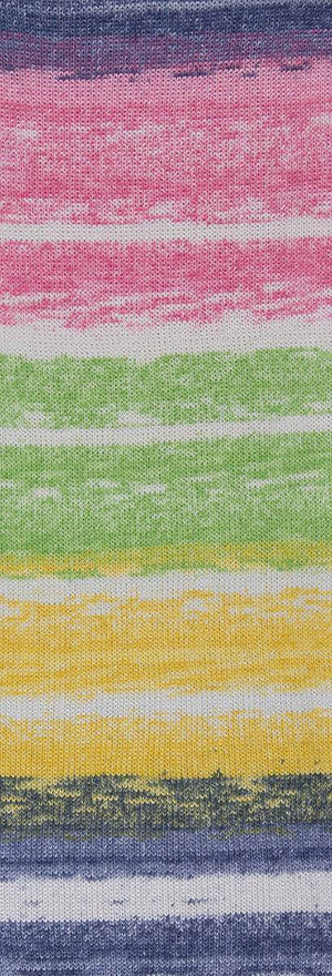 Cotone LANDSCAPE - Laines du Nord - Colore: 001 - Viola Verde Fucsia Giallo - by LacariaRicami.Store