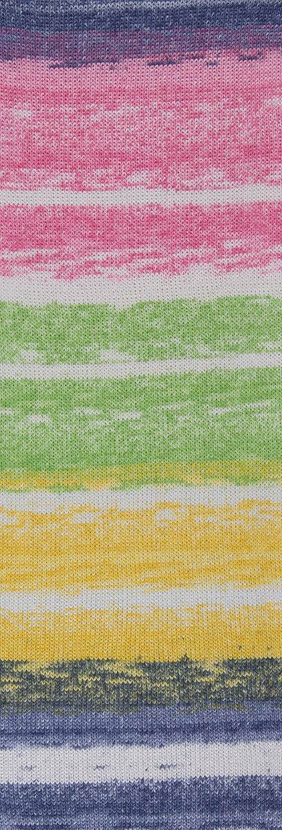 Cotone LANDSCAPE - Laines du Nord - Colore: 001 - Viola Verde Fucsia Giallo - by LacariaRicami.Store