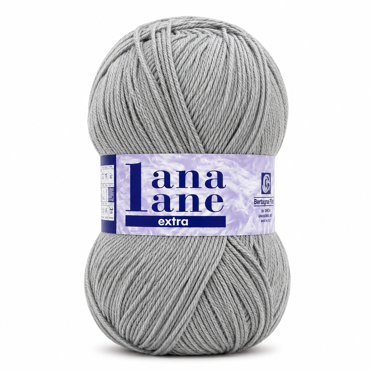 Lana Lane Extra - Bertagna Filati - Colore: 12 - GRIGIO MEDIO - by LacariaRicami.Store