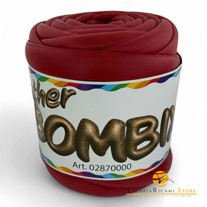 Marshmallow LEATHER BOMBIX (Eco-Pelle) - Cucirini Tre Stelle 009 - ROSSO - LacariaRicami.Store